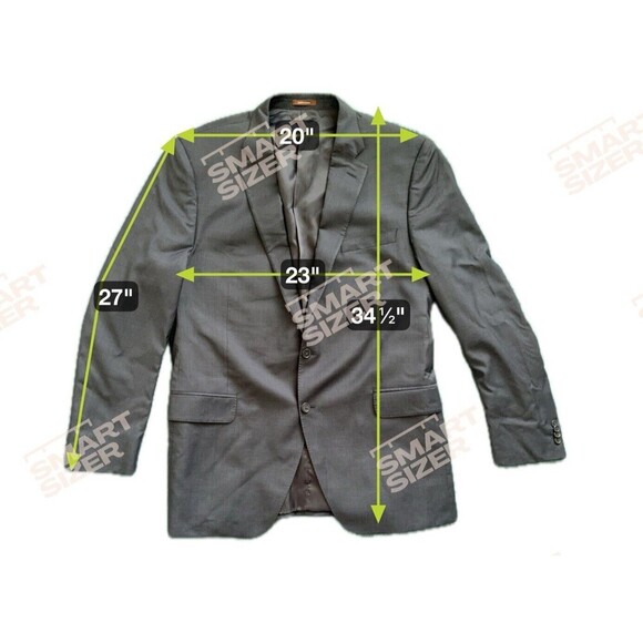 Peter Millar Blazer Mens 46T Gray Plaid Wool Suit Jacket Sport Coat - Picture 2 of 7